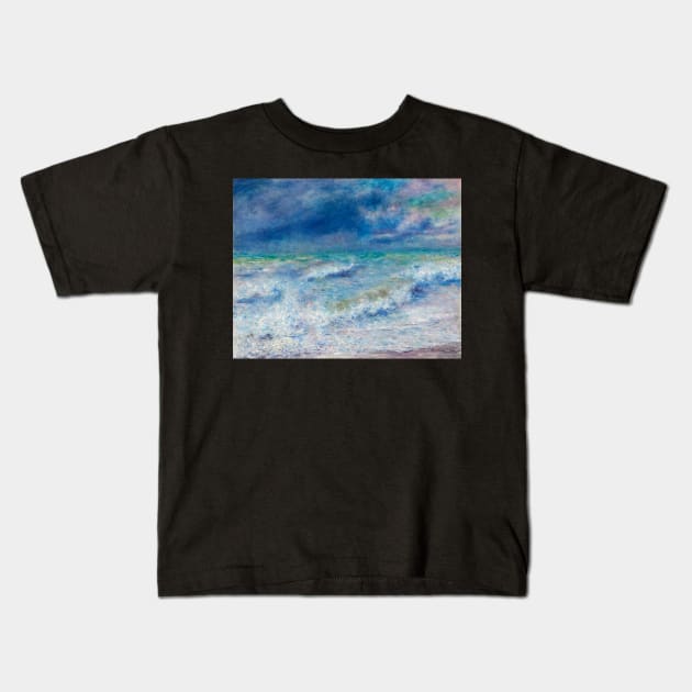 Seascape (1897) by Pierre-Auguste Renoir. Kids T-Shirt by DarioNelaj